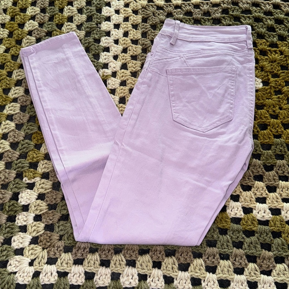 Lilac purple skinny jeans